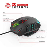 Impact M908 - RGB Wired Mouse with Weights