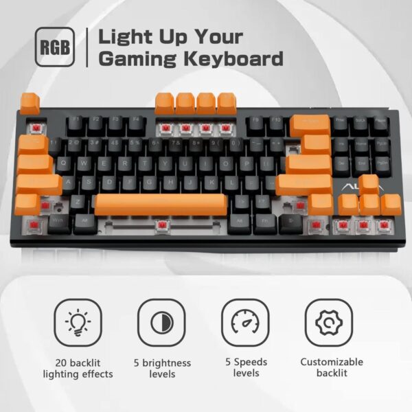 AULA F3032 Wired RGB Backlight Mechanical Gaming Keyboard
