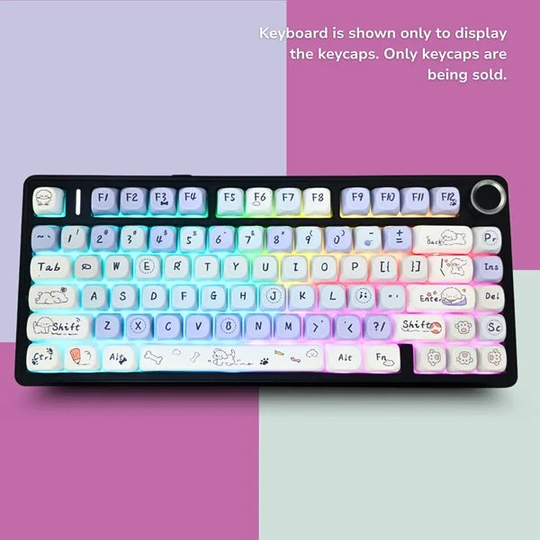 Cloud Wangwang Keycaps 130 Qty | Compatible With All Kind of Keyboard | Cloud Wangwang keycaps (CWK)
