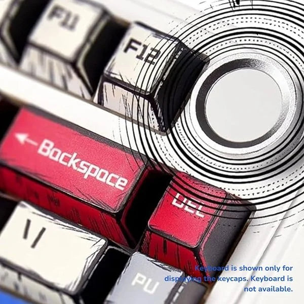 Comic Sublimation Keycaps 130 Qty | Compatible With All Kind of Keyboard | Comic keycaps (CK)