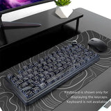 Black Contour Sublimation Keycaps 80 Qty | Compatible With All Aula F75 Keyboard Series | Black Contour (BCK)