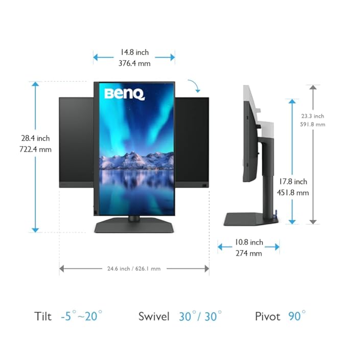 BenQ SW272U 27" Pro Photo&Video Editing Monitor