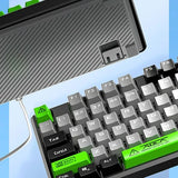 Aula F2088Pro Mechanical Gaming Keyboard | Black+ Grey + Green (F2088 ProBGrG)