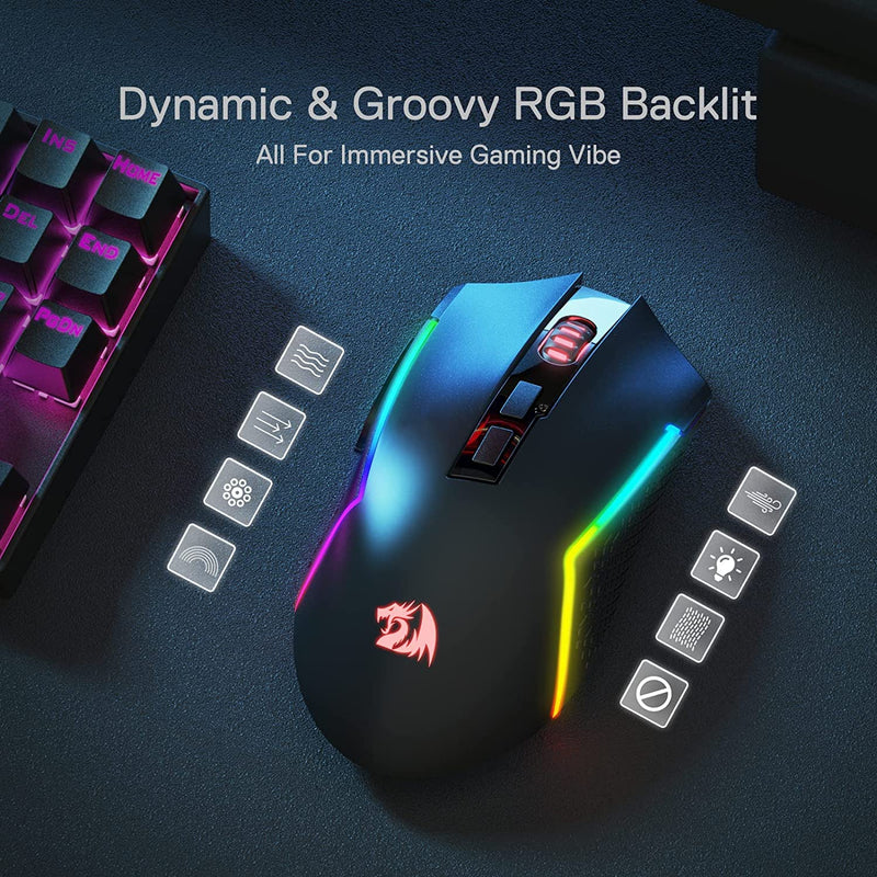 Vampire Elite M686 RGB Wired and Wireless Mouse