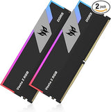ACER Predator Vesta II RGB 64GB ( 32GBx2 ) 6000MHz DDR5 Desktop RAM (Black) ( CL30 )