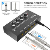 FIFINE N5 - Four-Channel Line Mixer With Individual Volume Controls