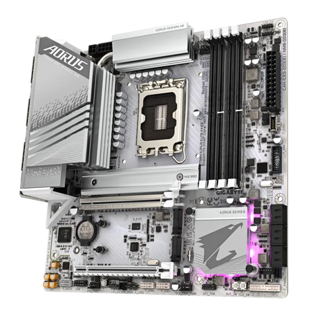 Gigabyte Z790M Aorus Elite AX ICE DDR5 Motherboard Supports Intel 12th, 13th & 14th Gen Processors