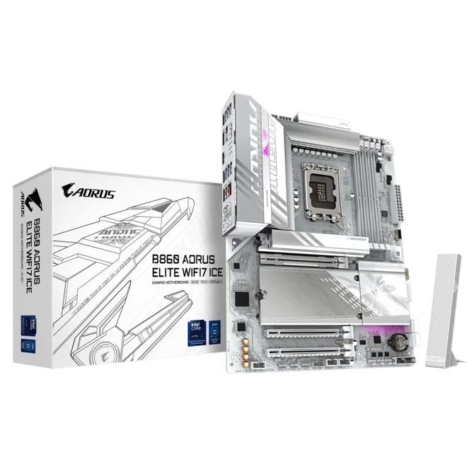 Gigabyte B860 AORUS ELITE WIFI7 ICE ATX Motherboard
