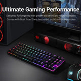 Deimos K599 - TKL 2.4Ghz+wired RGB Mechanical Keyboard (Red Switch)