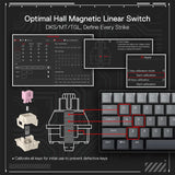 Redragon Fizz K617 60% Wired Mechanical Keyboard Mystic Grey (Magnetic Switch