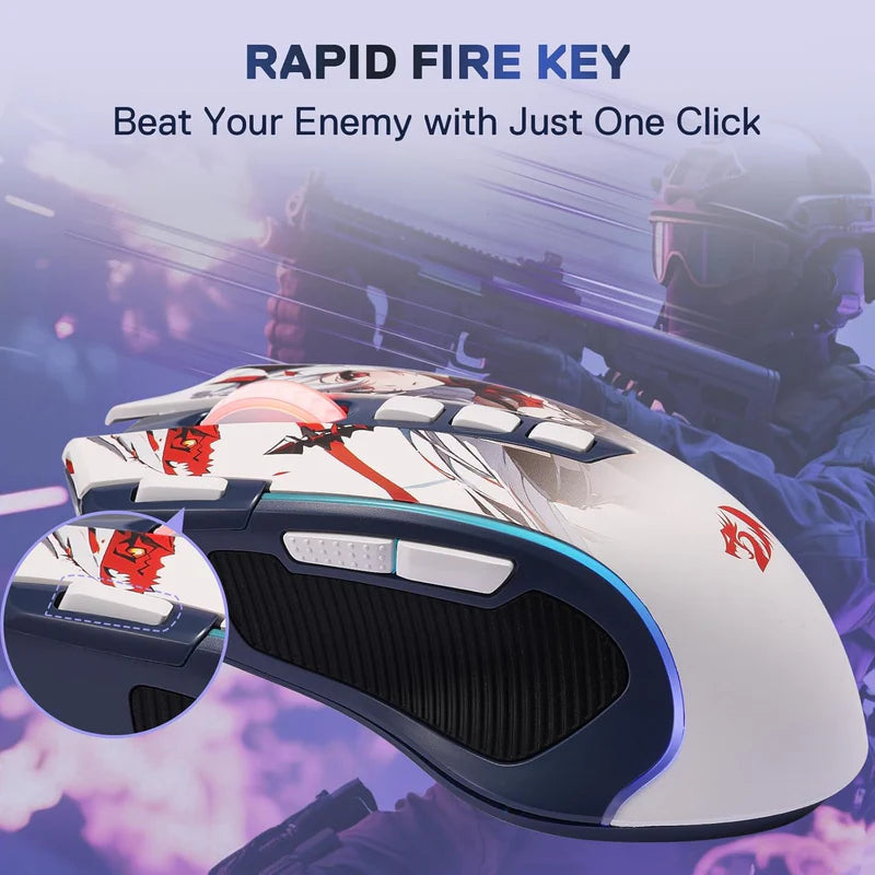 Redragon Predator Pro M612 Pro - RGB Wireless Mouse (Anime)