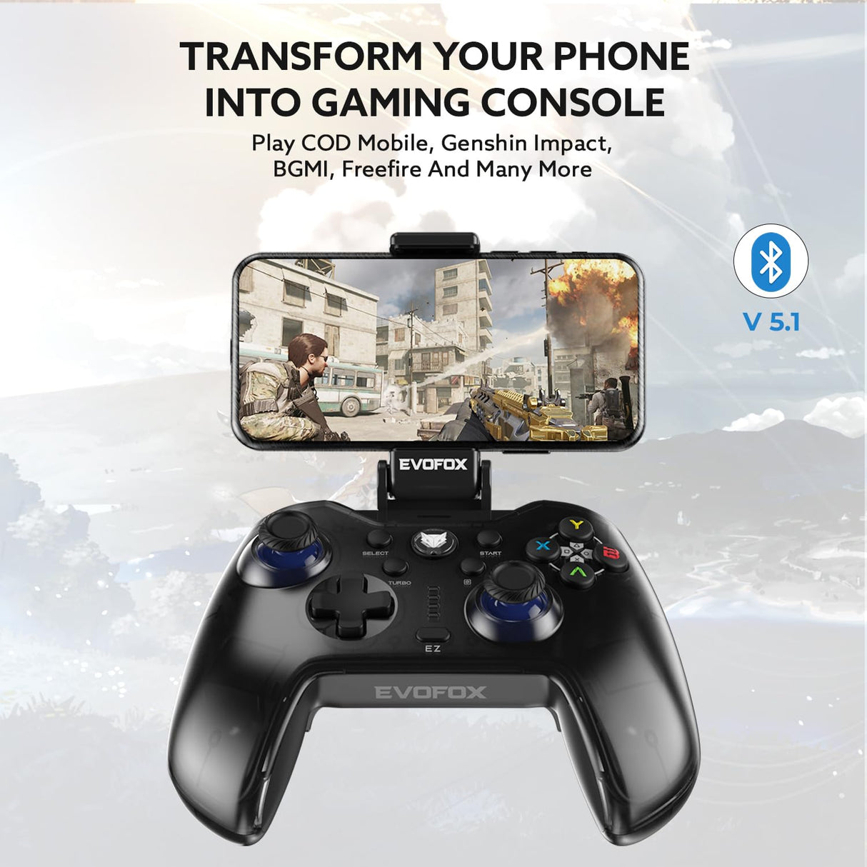 Amkette Evofox Go Smartphone Wireless Gamepad