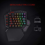 Diti K585 - One Handed Wired RGB Mechanical Keyboard (Blue Switch)