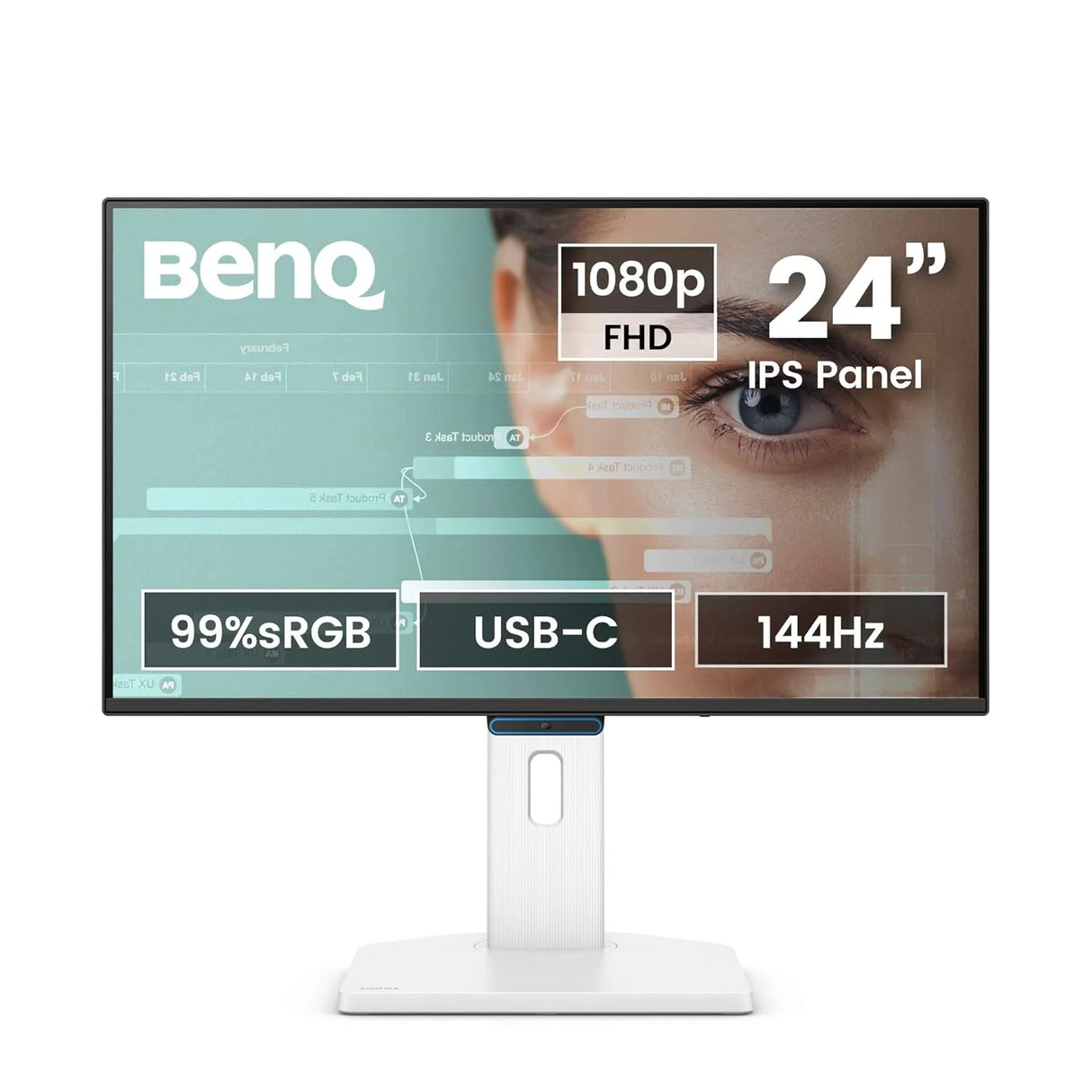 BenQ GW2490TC 24 Inch FHD 144Hz IPS Eye-Care Monitor White
