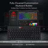 Horus K621 Pro TKL Wired+2.4Ghz+BT Mechanical Keyboard Black (Red Switch)