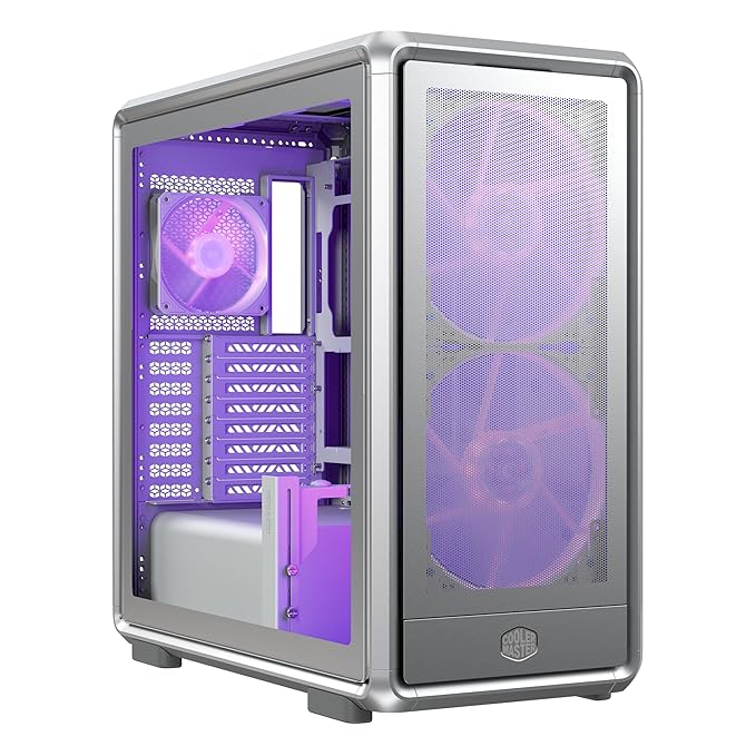 Cooler Master MasterFrame 600 Mesh ARGB Silver E-ATX Mid Tower Cabinet