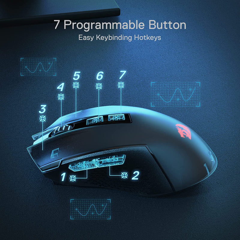 Vampire Elite M686 RGB Wired and Wireless Mouse