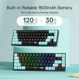 REDRAGON Pro Castor K631 SE 65% Bluetooth + Wired Mechanical Gaming Keyboard ( Linear Red Switch )