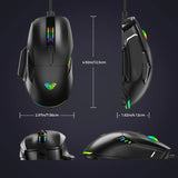 Aula F815 RGB Wired Gaming Mouse 1200-12800 DPI | PC Gaming Mouse (F815B)