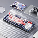 Eisa Pro K686 Pro Wired+2.4Ghz+BT Mechanical Keyboard Anime Theme (Custom Hi-fi Linear Switch)