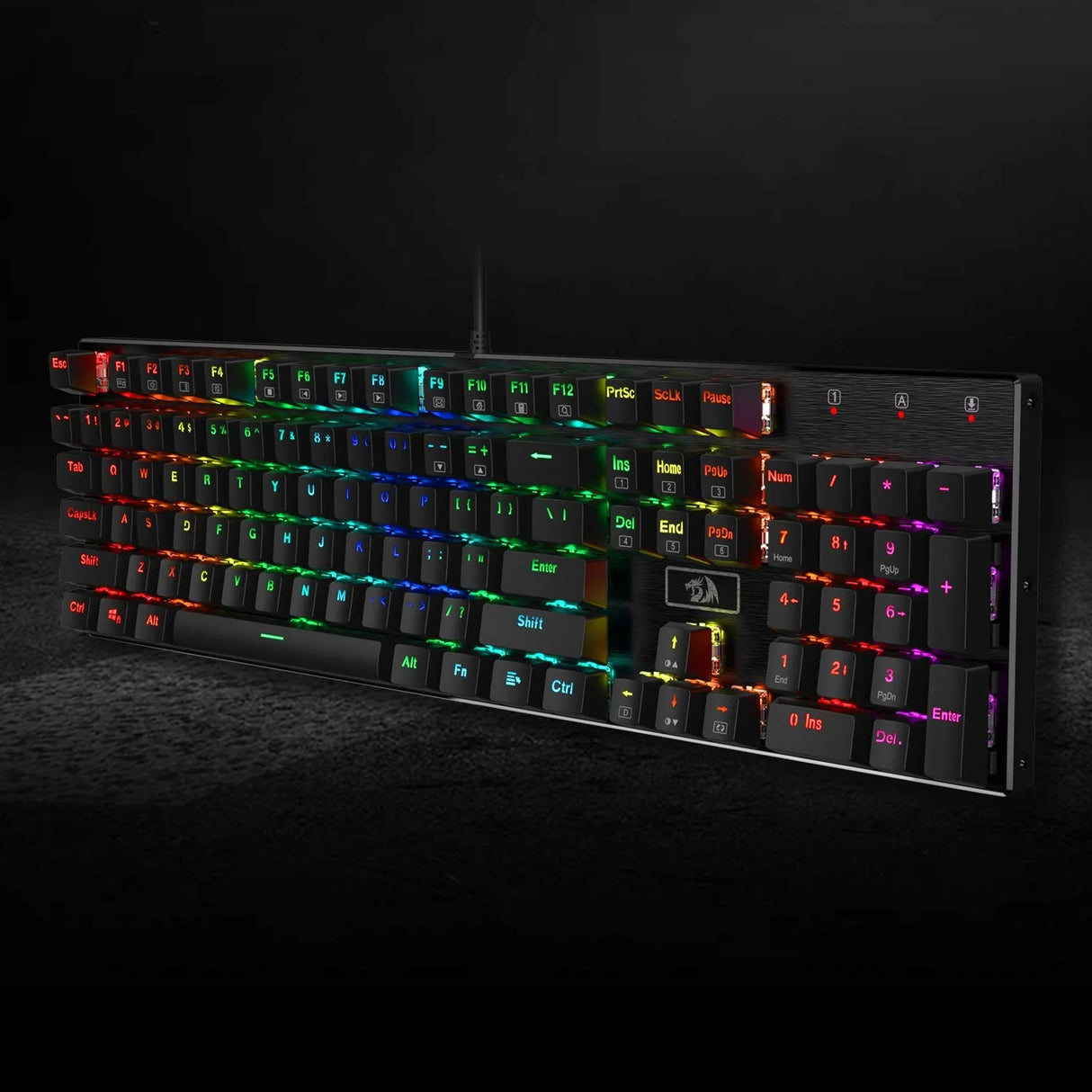 Devarajas K556 - 104 Keys Wired Mechanical Keyboard (Brown Switch)