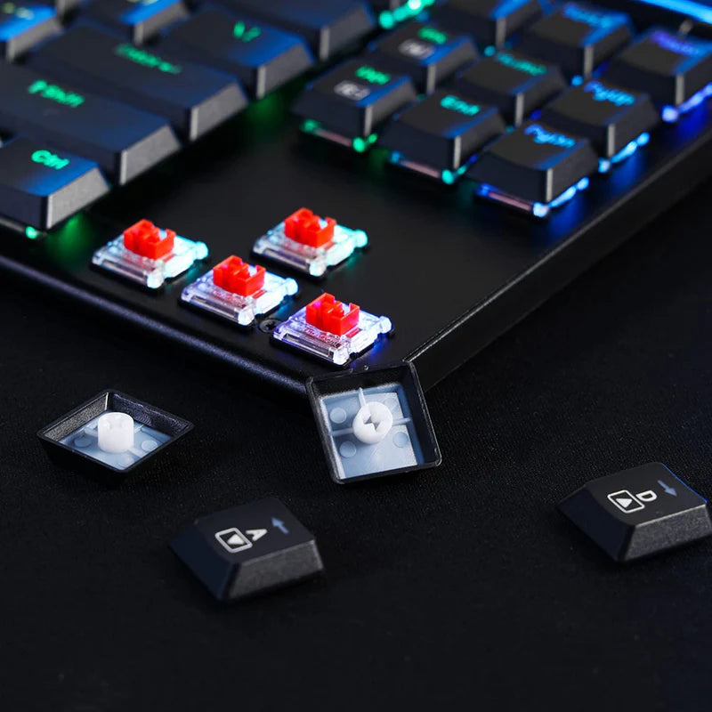 Horus K621 Pro TKL Wired+2.4Ghz+BT Mechanical Keyboard Black (Red Switch)