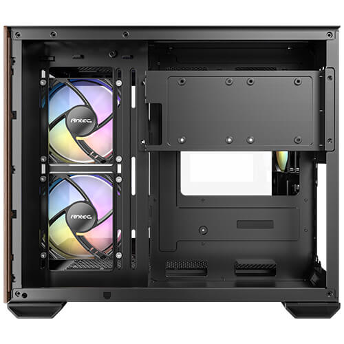 ANTEC CX600M Wood Mini Tower Full-View Tempered Glass Gaming Case