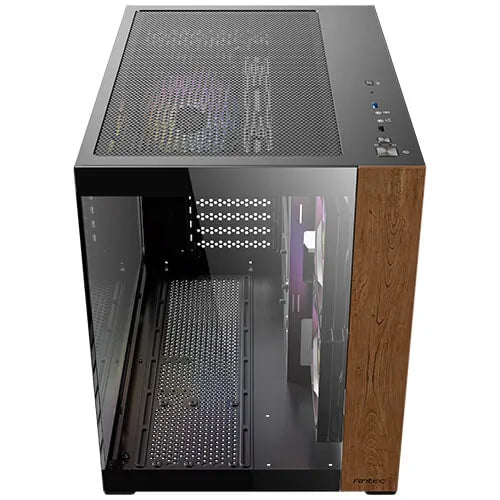 ANTEC CX600M Wood Mini Tower Full-View Tempered Glass Gaming Case