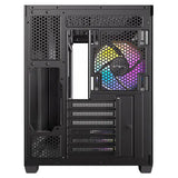 Antec CX800 Wood ARGB Mid Tower Tempered Glass PC Gaming Case (Black)