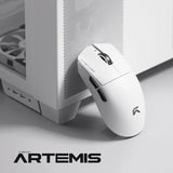 Cybeart Artemis - 1K 52g Ultra-light Hot-Swap Battery Tri-Mode Wireless Gaming Mouse - White&nbsp;