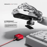 Cybeart Artemis - 1K 52g Ultra-light Hot-Swap Battery Tri-Mode Wireless Gaming Mouse - White&nbsp;