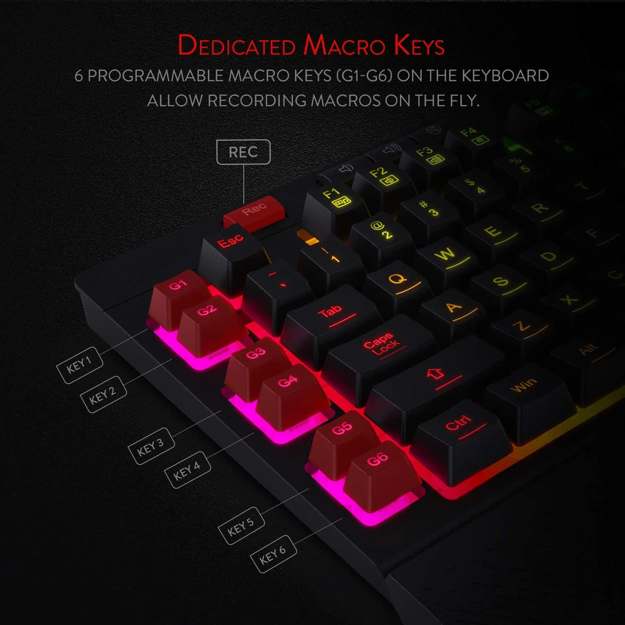Shiva K512- Wired Membrane Keyboard Rgb Black