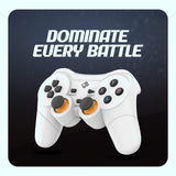 Cosmic Byte Nexus Wireless Controller for PC, AAA Removable Battery (White)