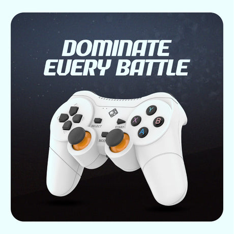 Cosmic Byte Nexus Wireless Controller for PC, AAA Removable Battery (White)