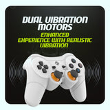 Cosmic Byte Nexus Wireless Controller for PC, AAA Removable Battery (White)