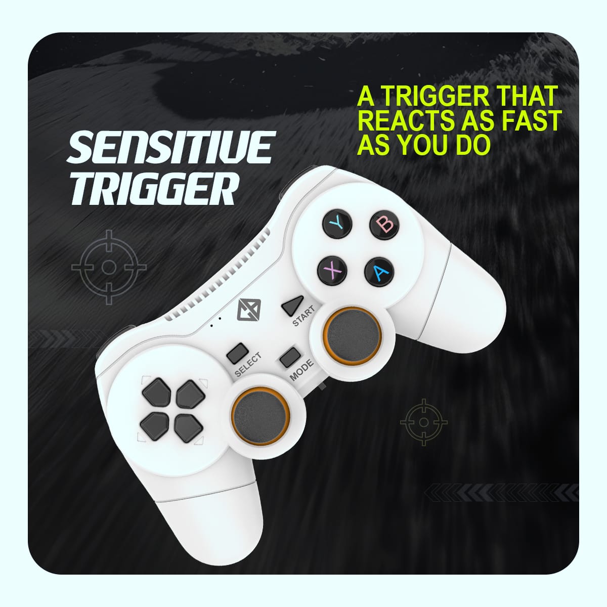 Cosmic Byte Nexus Wireless Controller for PC, AAA Removable Battery (White)