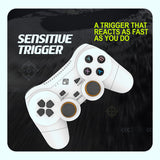 Cosmic Byte Nexus Wireless Controller for PC, AAA Removable Battery (White)