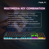 AULA F2066-II USB Full Size Wired Mechanical Gaming Keyboard
