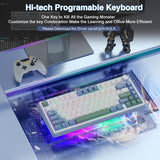 AULA F75 75% Wireless Trio Mode Mechanical Gaming Keyboard With Knob