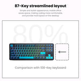 AULA F87 Wireless Tri Mode (2.4GHz/Type-C/BT) RGB Mechanical Gaming Keyboard