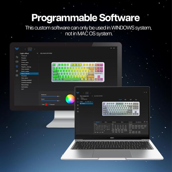 AULA F87 Wireless Tri Mode (2.4GHz/Type-C/BT) RGB Mechanical Gaming Keyboard