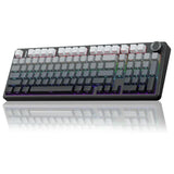 AULA F99 Pro 96% Side-Engraved Keycaps Tri-Mode Wireless Full Size Mechanical Gaming Keyboard With Knob | Gradient Gray, Nimbus Switch (F99ProGrN)