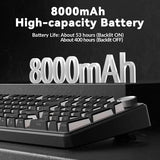 AULA F99 Pro 96% Side-Engraved Keycaps Tri-Mode Wireless Full Size Mechanical Gaming Keyboard With Knob | Gradient Gray, Nimbus Switch (F99ProGrN)