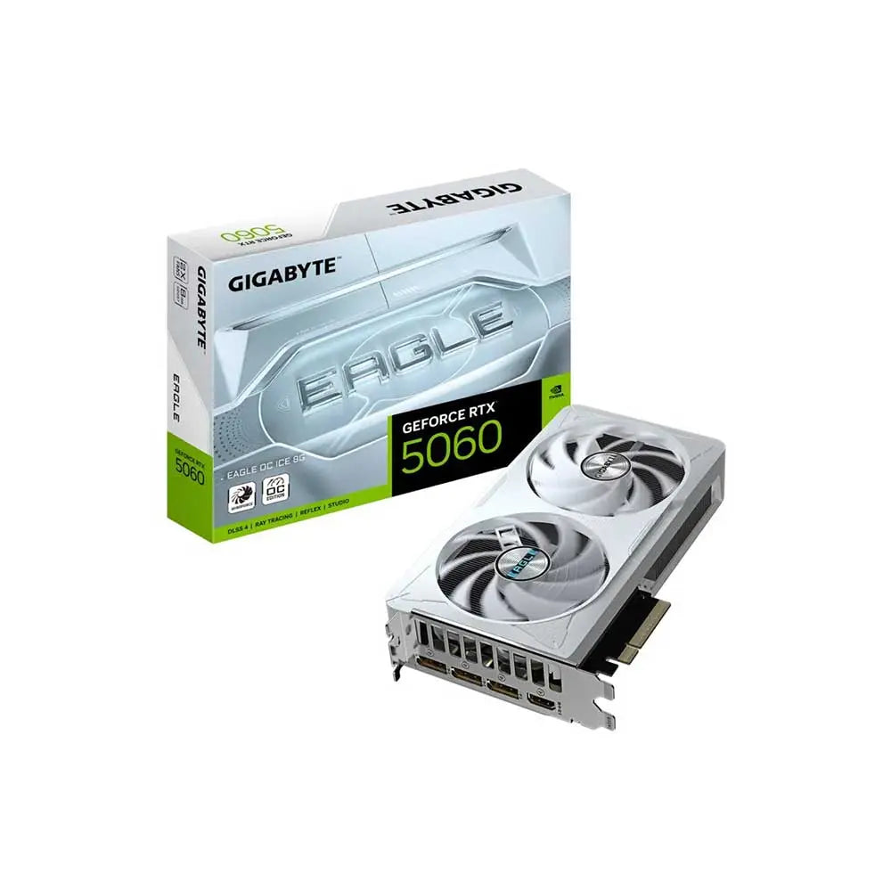 Gigabyte RTX 5060 Eagle Oc ICE 8Gb GDDR7 Graphics Card (GV-N5060EAGLEOC ICE-8GD)