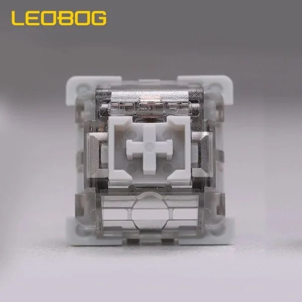 AULA LEOBOG Graywood Switch V3 – Ultra-Smooth, Silent, Pre-Lubed, Hot-Swappable, Ideal for Custom Keyboards – 100pcs (GrWS100)