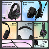 CLAW GH40 Wired RGB Gaming Headset