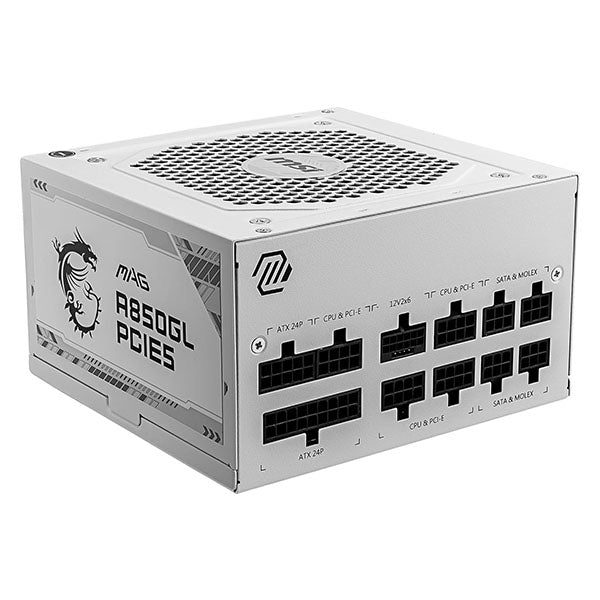 MSI MAG A850GL PCIE5 White Gold ATX 3.1 Fully Modular Smps