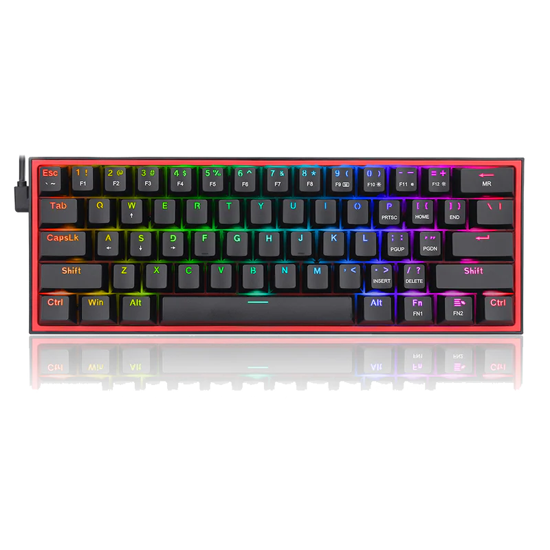 Fizz K617 -  60% Wired Mechanical Keyboard Black (Red Switches)