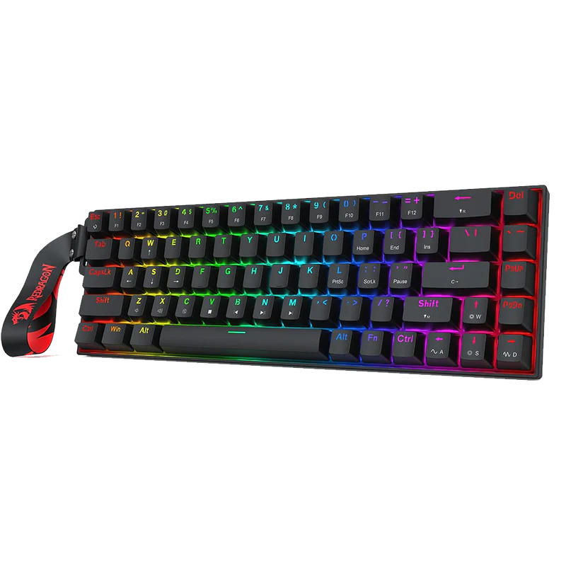 Redragon Castor K631 - 68 Keys Wired Mechanical Keyboard with Strap (Magnetic Switch)