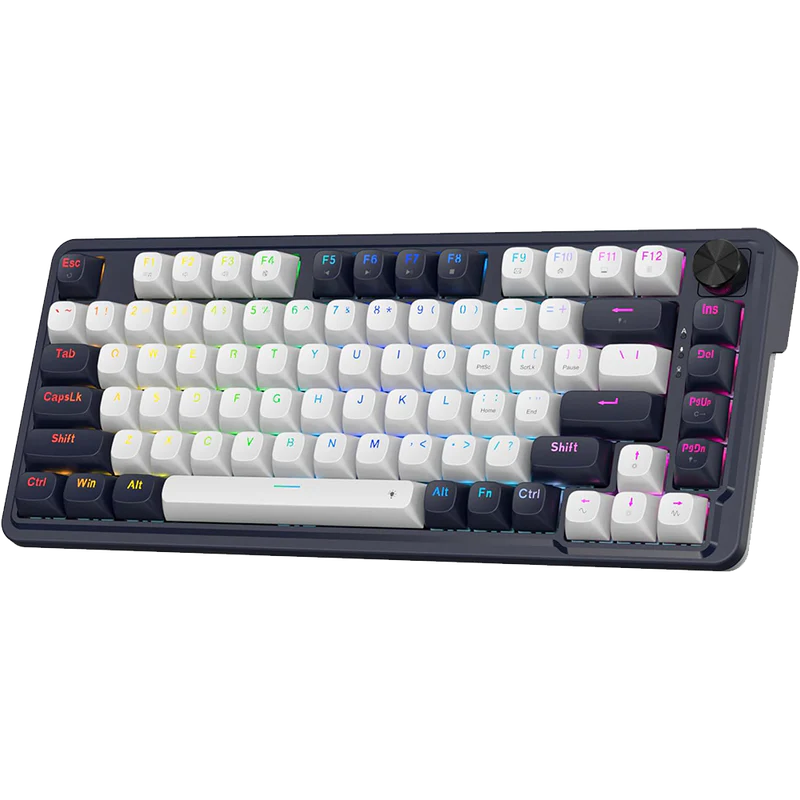 Redragon Ucal K673 - 81 Keys 8K Wired RGB Mechanical Keyboard Blue and White (Magnetic Switch)